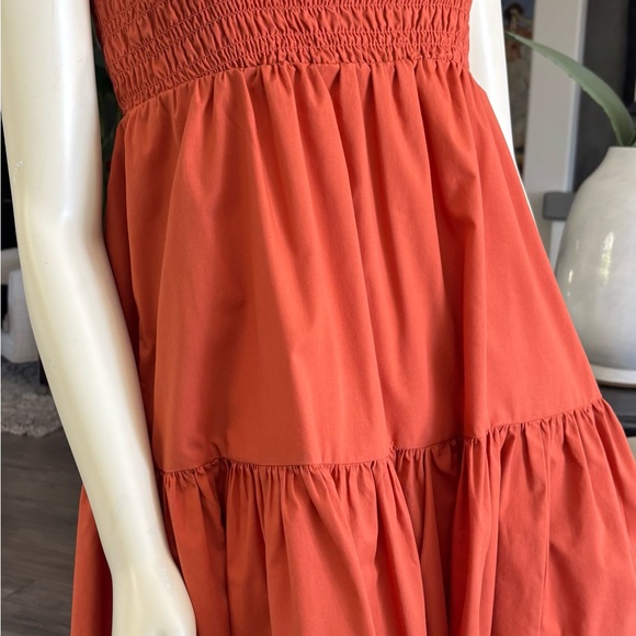 Abercrombie & Fitch Terracotta Smocked Dress - Picture 2 of 13